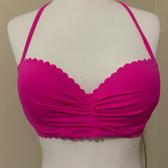 Sundazed Hot pink Small halter tie back bikini top. - Picture 1 of 2